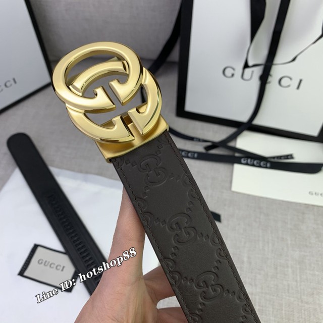 Gucci爆款皮帶 古奇自動平滑扣小牛皮腰帶  jjp2676